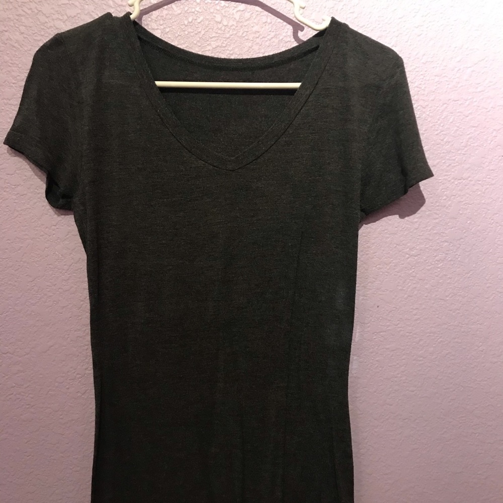 Grey v neck
